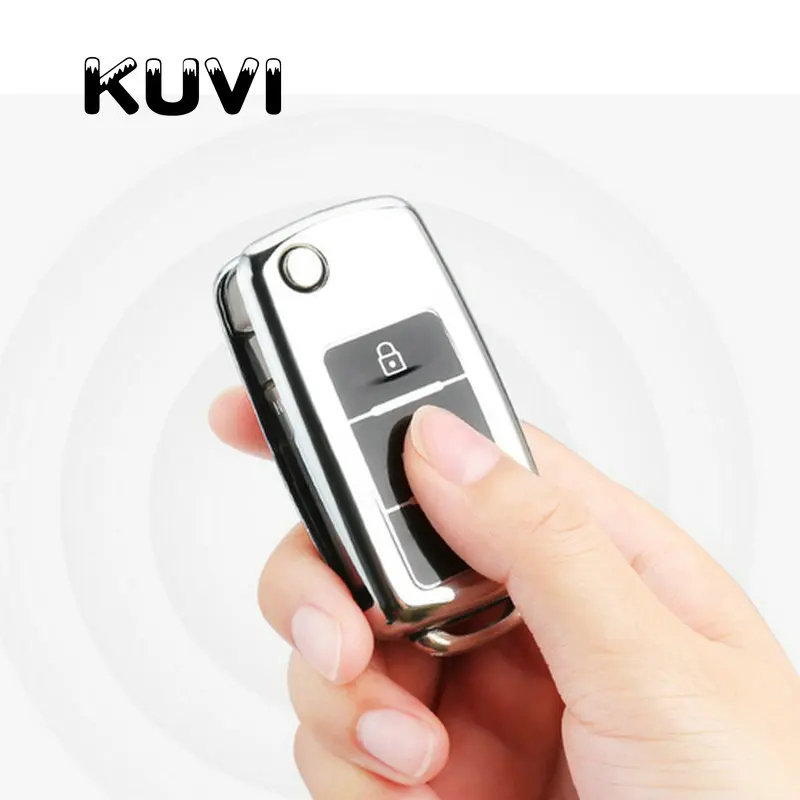 TPU высокого качества Автомобильный ключ чехол для ключей подходит для Volkswagen Tiguan Bora Passat B5 B6 Jetta ключ VW чехол