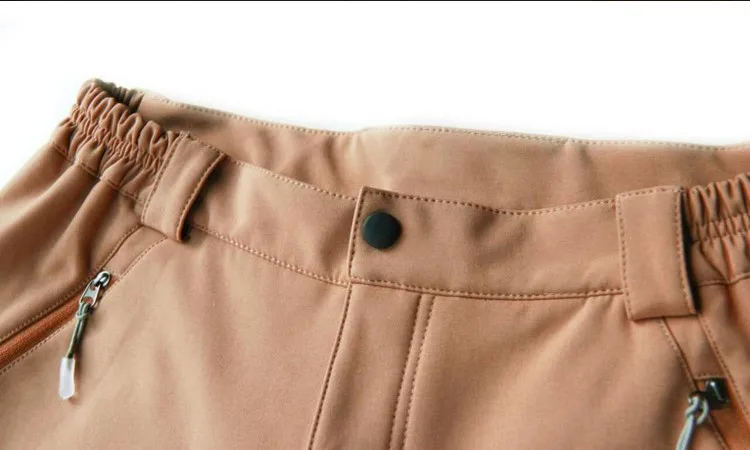 Hot Sale Mens Waterproof Windproof Loose Fit Outdoor Khaki Hiking Pants Factory Stocks