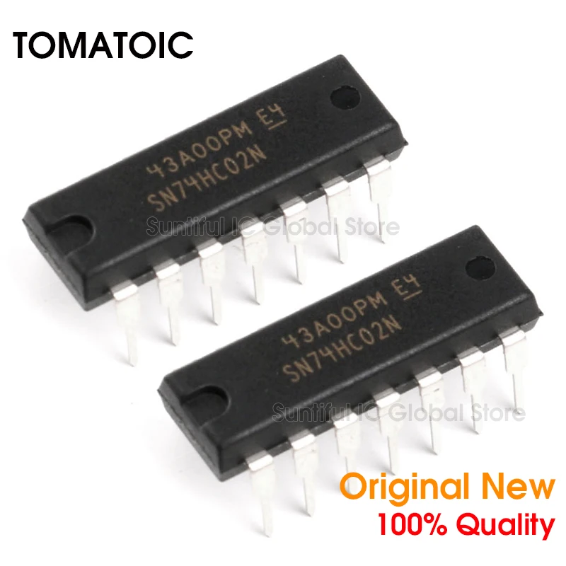 10 шт. SN74HC02N DIP14 74HC02N DIP-14 Четырехместный 2-вход положительный-NOR Gate | Электроника