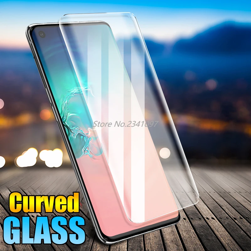 Изогнутое закаленное стекло для Samsung Galaxy S10 Plus Защита экрана S9 S8 Note 8 9 10 S10E пленка |