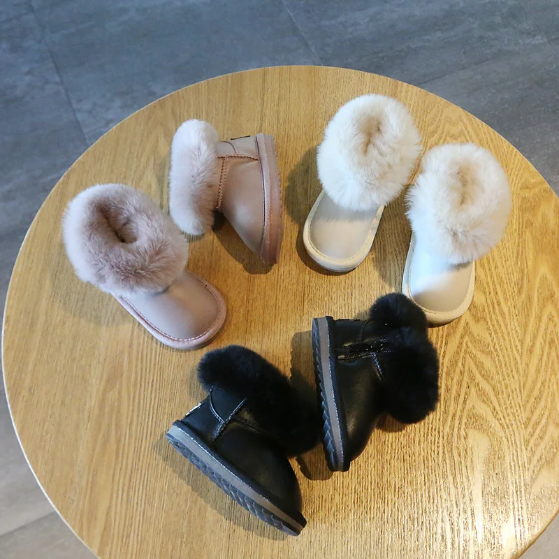 Children's Snow Boots 1-3 Years Old Girls Baby Princess Cotton Shoes Baby Toddler Shoes Children Winter Baby Boots