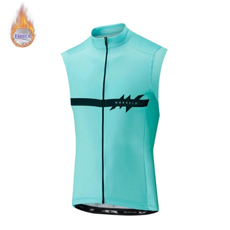 Morvelo зимняя термо флисовая безрукавка велосипедная одежда maillot Ropa Ciclismo hombre