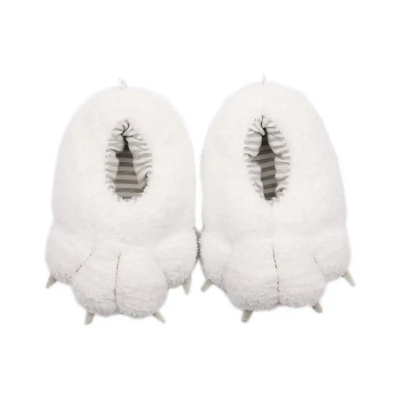 white bear claw slippers