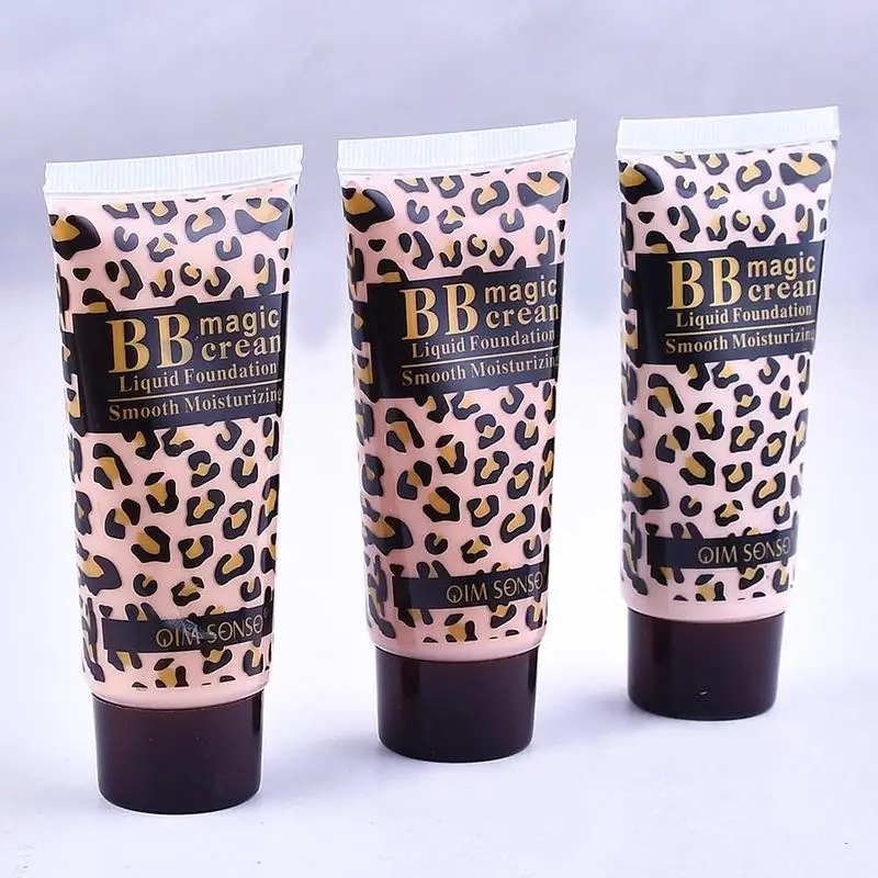 Leopard Magic BB Cream Creme Smooth Moisturizing Makeup Liquid Foundation Creme Concealer Smooth Moisturizing Face BB Cream