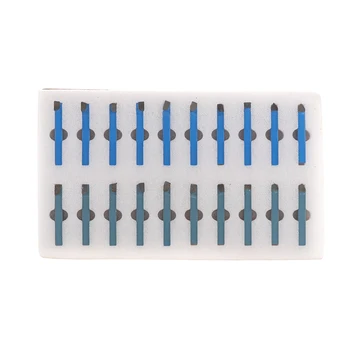 

20pcs 1/4 Inch Carbide CNC Lathe Tools Carbide Brazed Tipped Cutter Tool Bit Cutting Set Kits Welding Turning Tool Holder