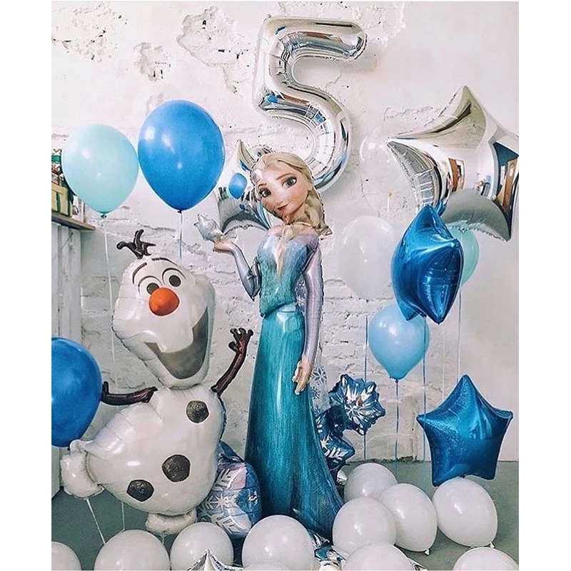 3D Снежная принцесса Эльза фольгированные воздушные шары рождественские украшения для дома мультфильм принцесса день рождения украшения дети ребенок душ
