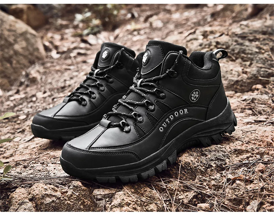 TOSJC/Брендовые мужские ботинки для походов на лодыжке; Прочные ботинки для альпинизма; осенние мужские рабочие защитные ботинки; уличные военные тактические ботинки