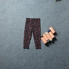 Модальные леггинсы в Корейском стиле с принтом Fava Детский костюм для мамы и ребенка повседневные брюки для родителей и детей Детская одежда