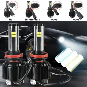

80W 8000LM LED Car Headlights Bulb Fog Lamps Kit H8/H9/H11 9005 8-32V IP68 DIY Color Temperature