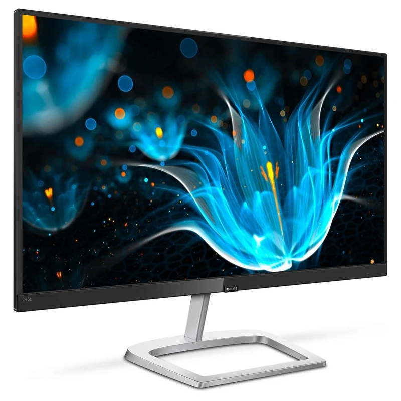 МОНИТОР 23.8" PHILIPS 246E9QSB/00 Silver-Black(IPS, 1920x1080, 4 ms, 178°/178°, 250 cd/m, 20M:1,+DVI