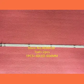 

2 pieces/lot LED Backlight strip For 6922L-0189A 6916L2465B 6916L2466B LC550EQF 60Leds 604mm 100%New and original