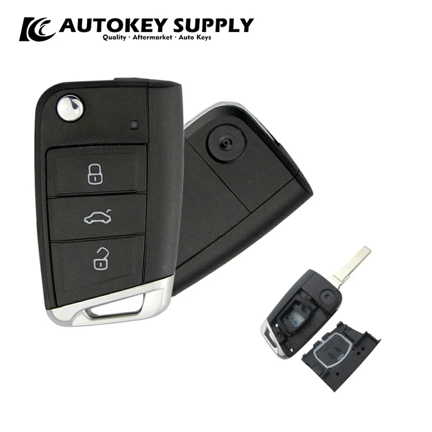 Forvw 3 Pulsante Flip Pieghevole Shell Di Ricambio Per Vw Golf 7 Mk 7 Skoda Seat Akvwf137