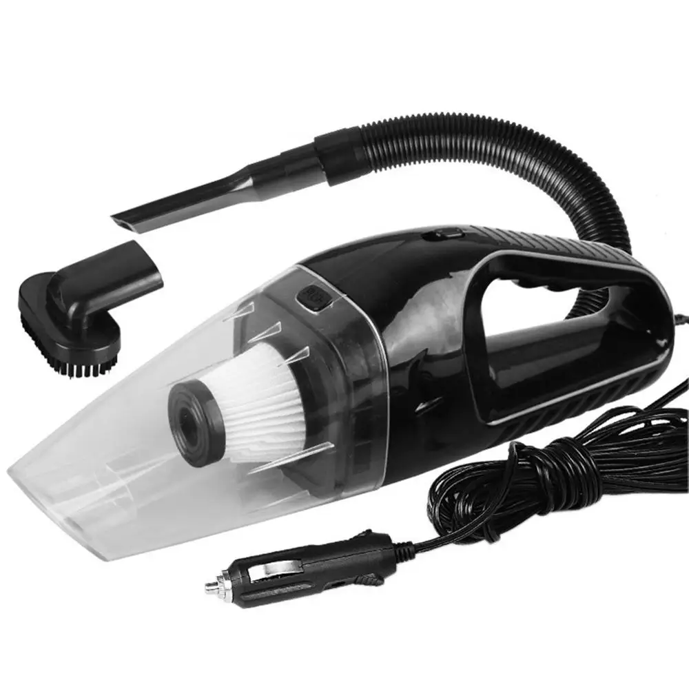 12 V/120 W Портативный автомобильный пылесос для сухой и влажной уборки двойной Применение прекрасный отсос припоя ручной автомобильный пылесос - Цвет: Черный