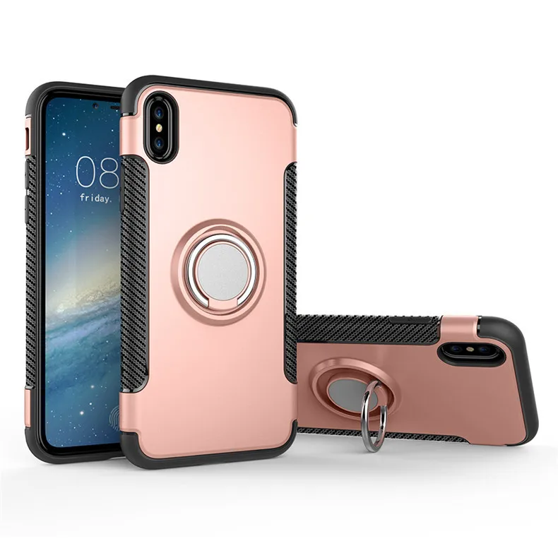 Модное опорное кольцо чехол для iPhone 5 5S SE 6 6S 7 8 Plus X XS XR XS MAX автомобильный металлический магнитный кронштейн с присоской
