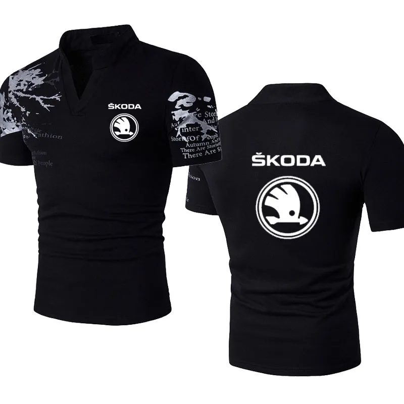 Рубашка мужская хлопковая с логотипом автомобиля в стиле унисекс | Мужская