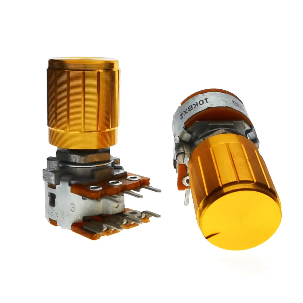1 шт. новый оригинальный 10K 100K ALPS RK16 20 мм дуплексный потенциометр 10KBX2 100KBX2 аудио