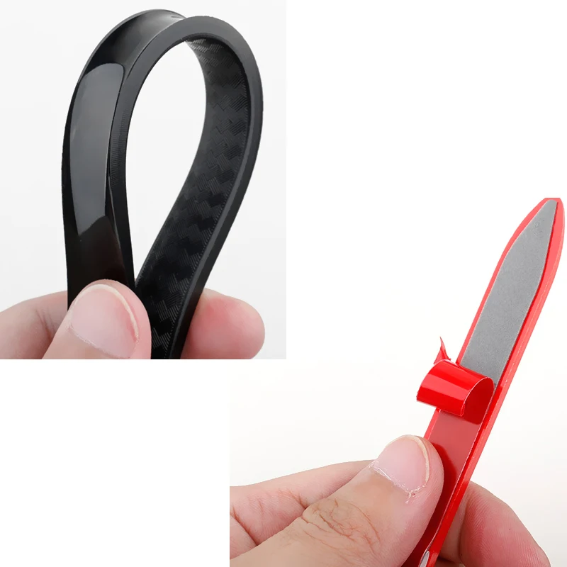 4PCS 40X1.3CM Car Door Edge Protection Rubber Auto Bumper Protector Guard Scratch Sticker White Black Trim Universal Car Styling car door edge guards car door edge protector car door rubber protector car door silicone pads car door rubber pads
