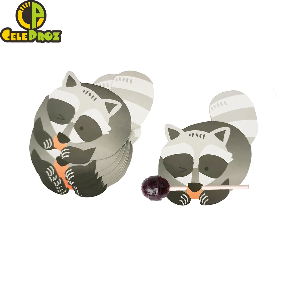 Держатель для карт на палочке бумажные конфеты декоративная карта мультяшная