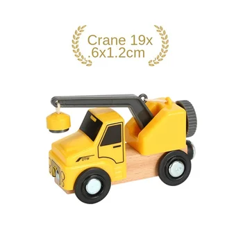 

Track Children's Educational Toys Wooden Multi-function Magnetic Car Track Scene Car Compatible with BIRO Wooden 1:64 w11