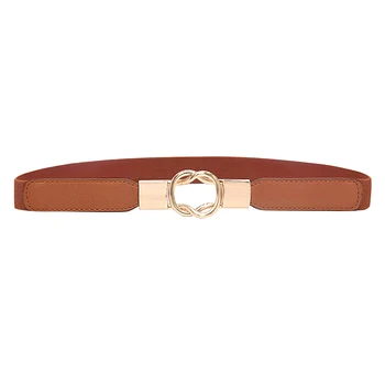 

Women New Cummerbund Belt Fashion Retro Casual Concise PU Leather High-elastic Thick Belt For Dress
