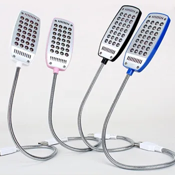 

28LEDs reading lamp LED USB Book light Ultra Bright Flexible 4 Colors for Laptop Notebook PC Computer