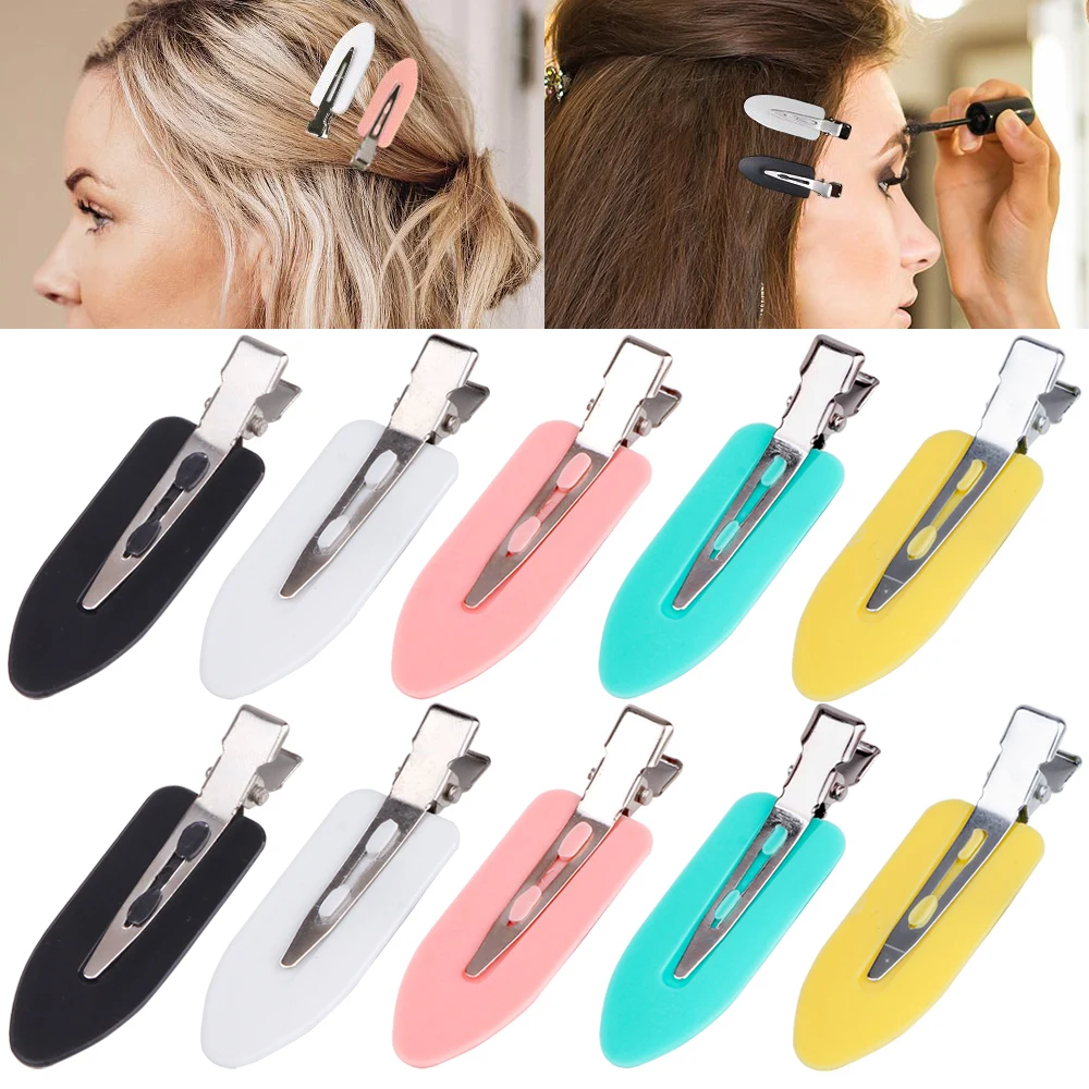 4/10Pcs No Bend Hair Clips Side Bangs Seamless Hairpin Makeup Woman Girls Barrettes Clip Salon