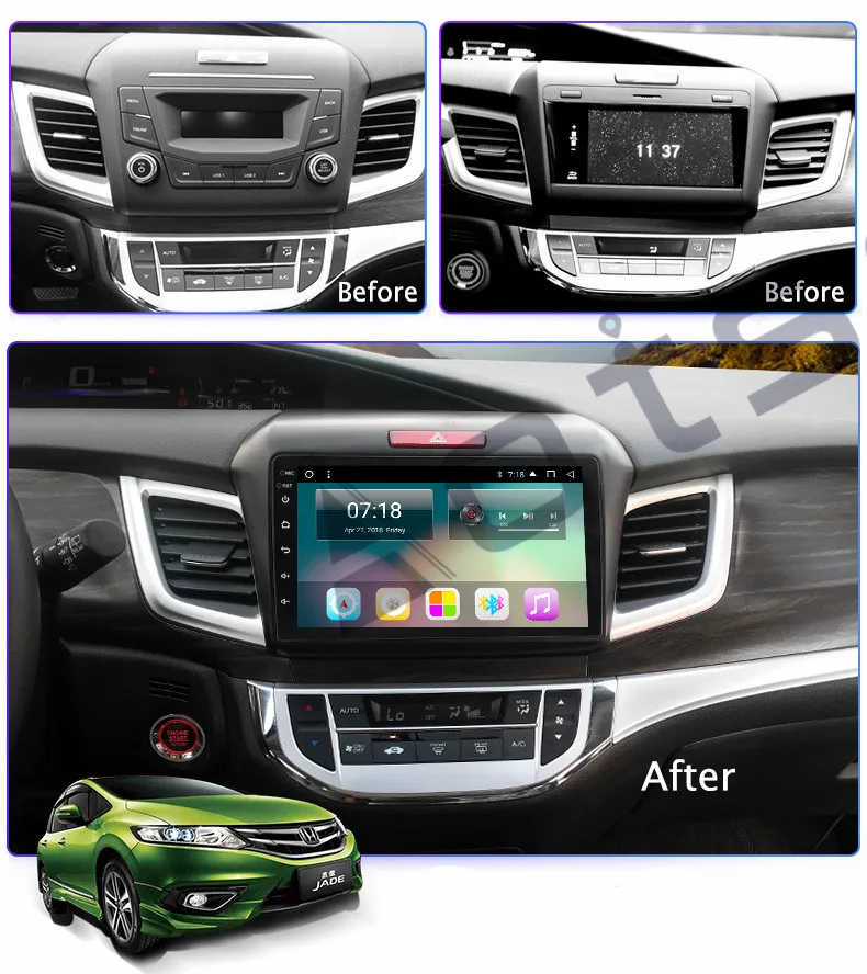 Flash Deal DSP Android 9.0 Car GPS Navigation No Car DVD Player For Honda Jade 2013-2017 Car Auto Stereo Radio Multimedia player Head Unit 1