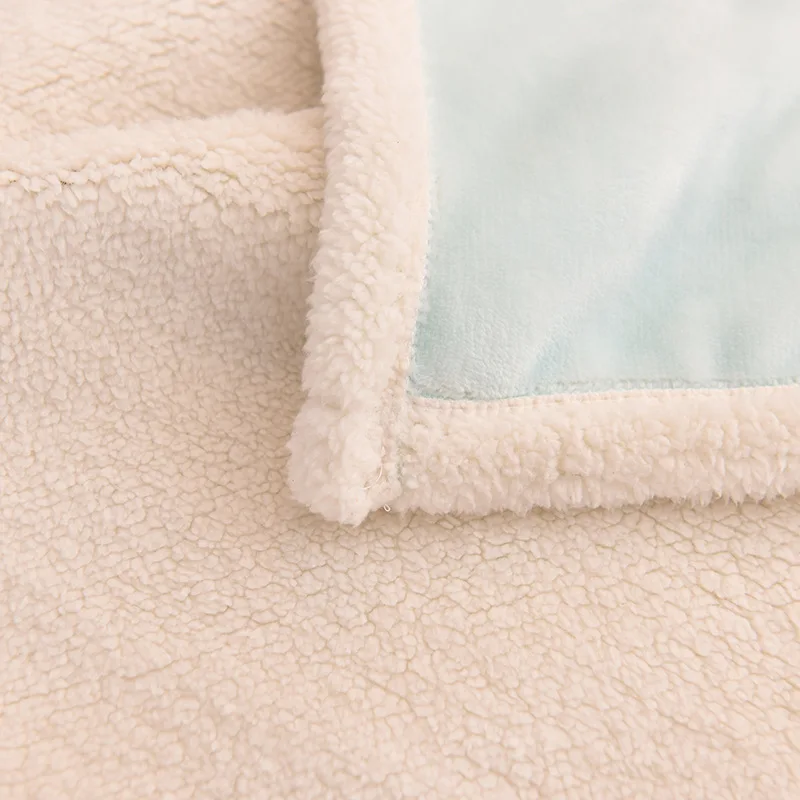 Мягкое теплое детское одеяло из кораллового флиса, зимнее покрывало, покрывало для дивана, механическое мытье, двойное плотное фланелевое одеяло с рисунком, s