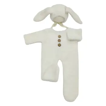 

2Pcs/Set Newborn Photography Props Baby Hat Romper Costumes Infant Outfit Clothe GXMB