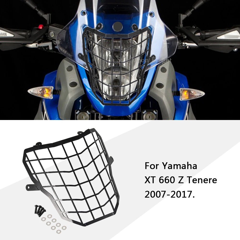 

Motorcycle Accessory Headlight Cover Guard Protector Head Light Lamp Protection Grill For Yamaha XT 660 Z Tenere XT660Z 07-17