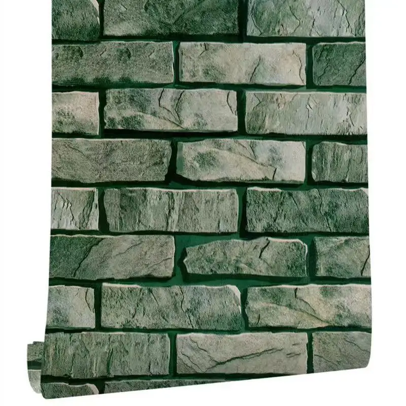 

Removable Vinyl PVC Brick Stone Self Adhesive Wallpaper Living Room Kitchen Bathroom Waterproof Wall Sticker Home Decor