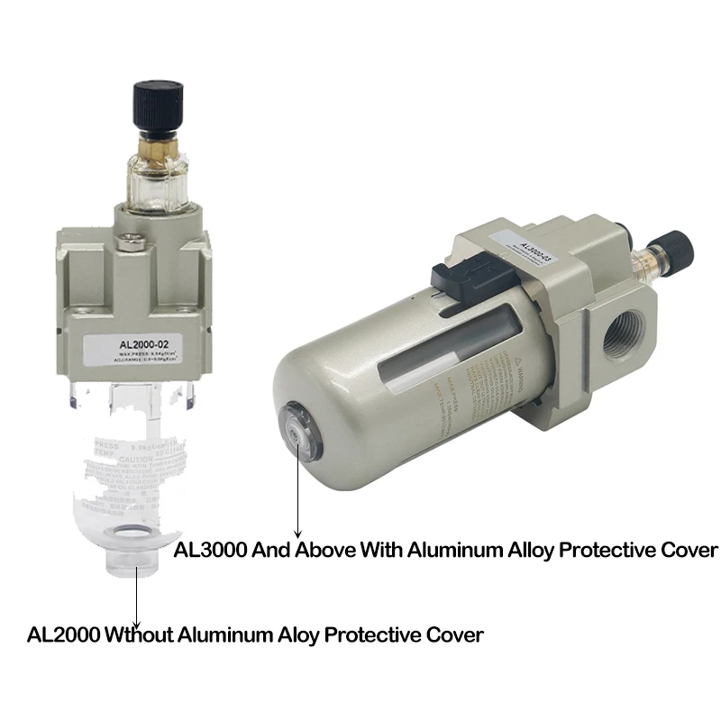AL3000-03 공압 공기 윤활제, 3/8 인치 공기원 처리 장치, 3/8 인치 BSP AL 3000 시리즈, 1700L/min 분무