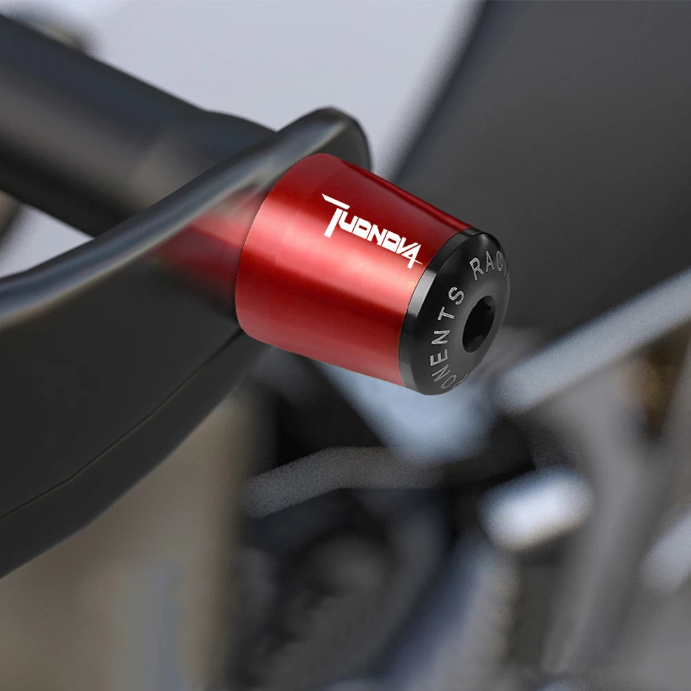 Per Aprilia Tuonov4 1000 2011-2017 Tuono V4 1100 2015-2016 2017 Moto 7/8 "22 Millimetri Manubrio Manopole A Molla Maniglia Bar End Cap