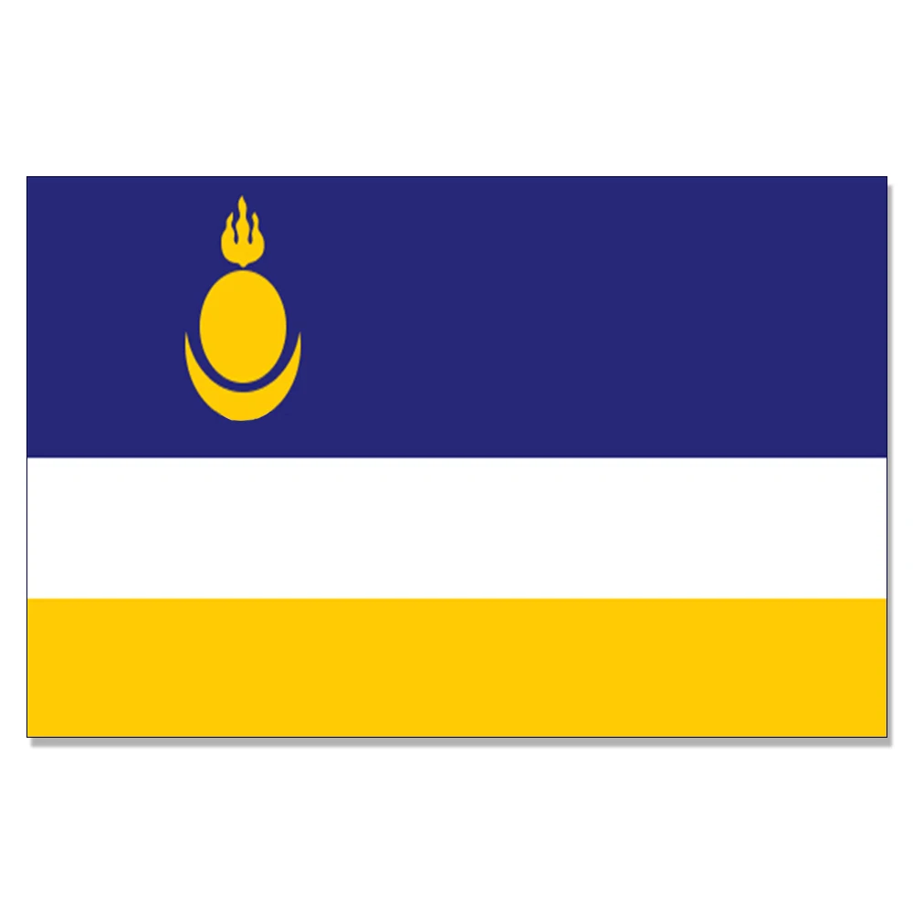 

Republic of Buryatia flag Russia State Flag 150X90CM 100D Polyester3x5FT brass grommets custom flag, Free Shipping