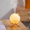330ml USB Ultrasonic Cool Mist Maker Air Humidifier with Warm LED Lamp for Home Kids Room Mini Aroma Diffuser Humidificador 2