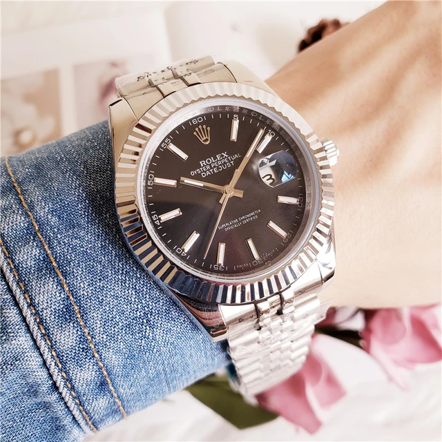 New Rolex- Automatic machinery Famous Top Watches Mens Watch Steel Band wrist Men Sports