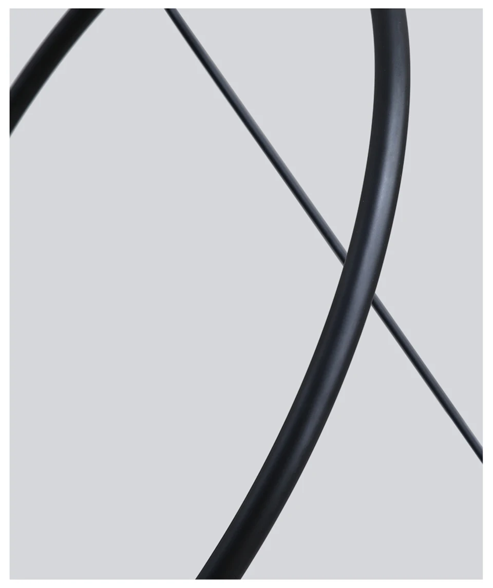Скандинавские минималистичные Черные Геометрические линии светодиодный акриловый подвесной светильник освещение Лофт арт Ресторан