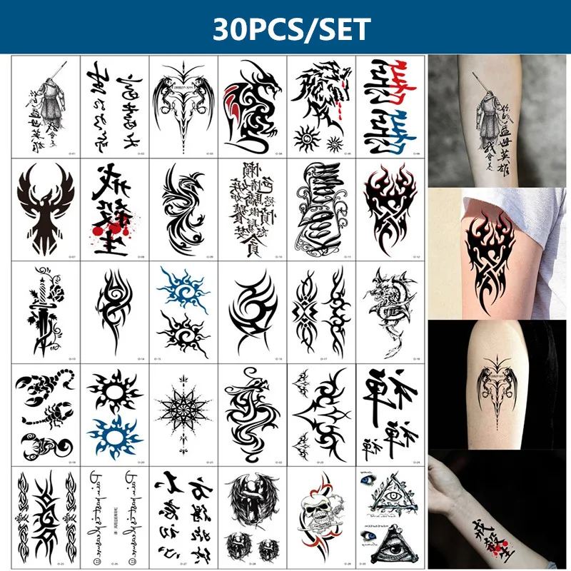 Special Offers Sexy Temporary Tattoos Henna Dragon-Skull-Totem Tatoo Hands Tatuajes Fake Waterproof R6qKjBBRR