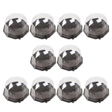 100/50PCS Clear Plastic Small Cake Pastries Boxes Cases Disposable Transparent Cupcake Muffin Holders Cups for Puff Moon Cake