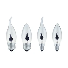  LED Candle Light Bulb Flicker Flame E14 E27 Edison Emulation Fire Lighting Vintage 3W AC220V Tail Retro Decor Energy Saving Lamp 