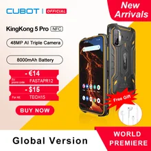 Cubot KingKong 5 Pro Android11 Smartphone Wytrzymały smartfon 2021 Wodoodporny IP68 IP69K MIL-STD-810 duża bateria 8000mAh 4+64GB Rozszerzona 48MP Potrójny aparat Globalny 4G LTE Dual SIM NFC GPS GLONASS Beidou tanie tanio Niewymienna inny CN (pochodzenie) Zamontowane z boku Rozpoznawania linii papilarnych Rozpoznawanie twarzy MCharge english