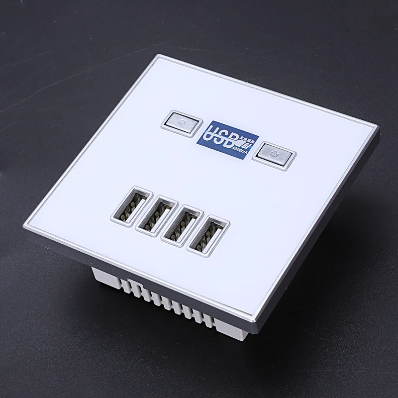 4-Порты и разъёмы Quick Зарядное устройство дома Применение розетки Мощность электрическая розетка USB 86 мм x 86 мм 4000Ma