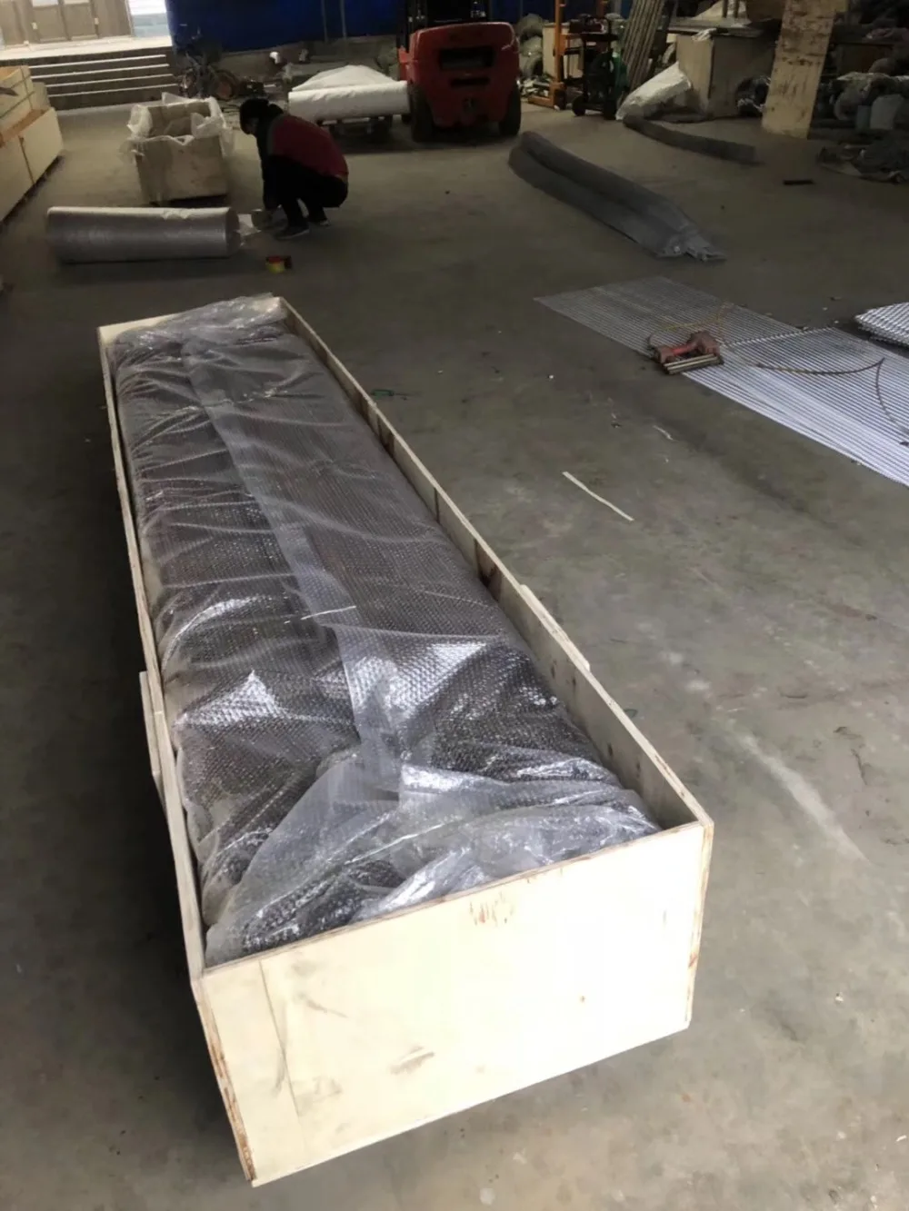 metal coil curtain package