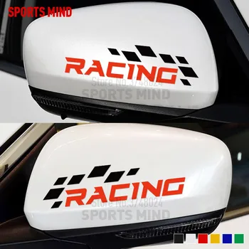 

3 Pairs Racing Car-Styling Rear View Mirror Car Stickers Decal For Honda Ford Opel Focus Fiesta Hyundai Renault Accessories