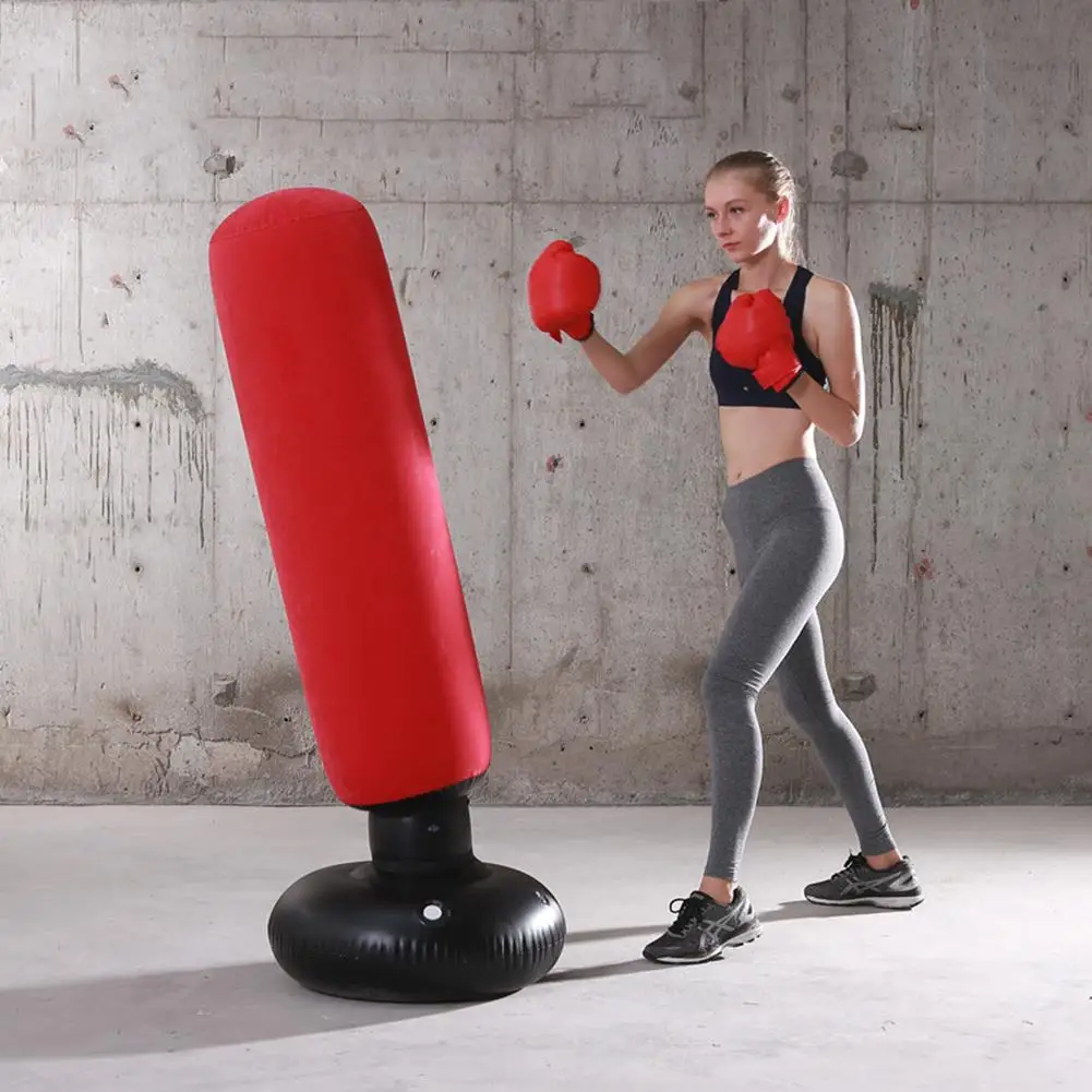Inflatable Punching Bag Free Standing Boxing Bag Air Bop Bag Inflatable Boxing Punching Bag For Men Women