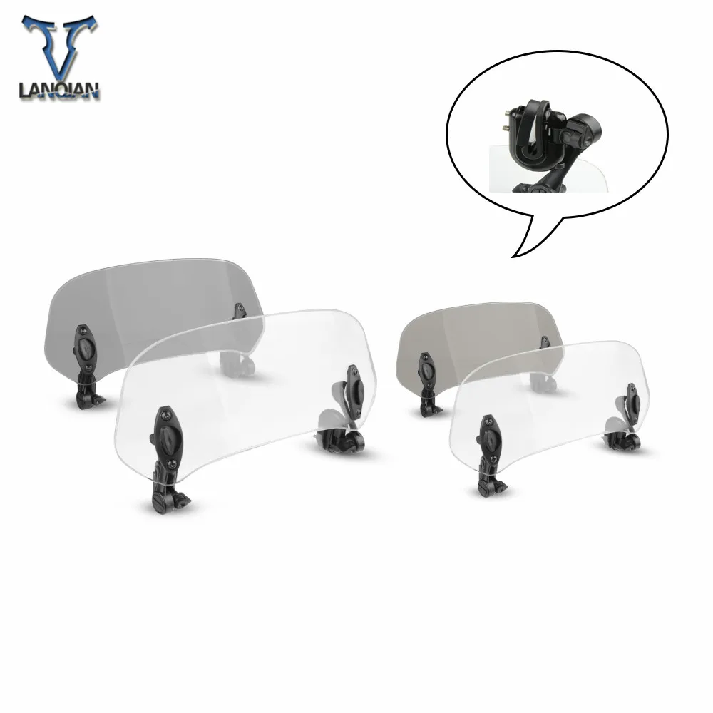 

Motorcycle Windshield Adjustable Windscreen Deflector Universal for DUCATI 1098 S Tricolore 749 Dark 749 R 749 S 999 999 R 999 S