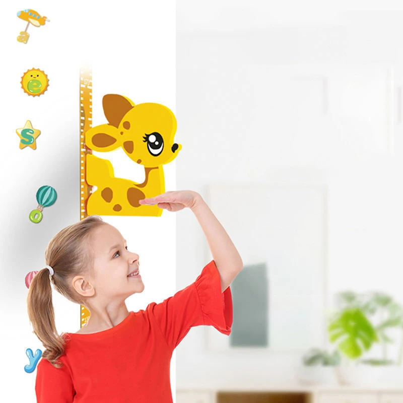 Children 's Height Measuring Ruler Sliding Foam Material Animal With Magnetic 33*18*4cm |