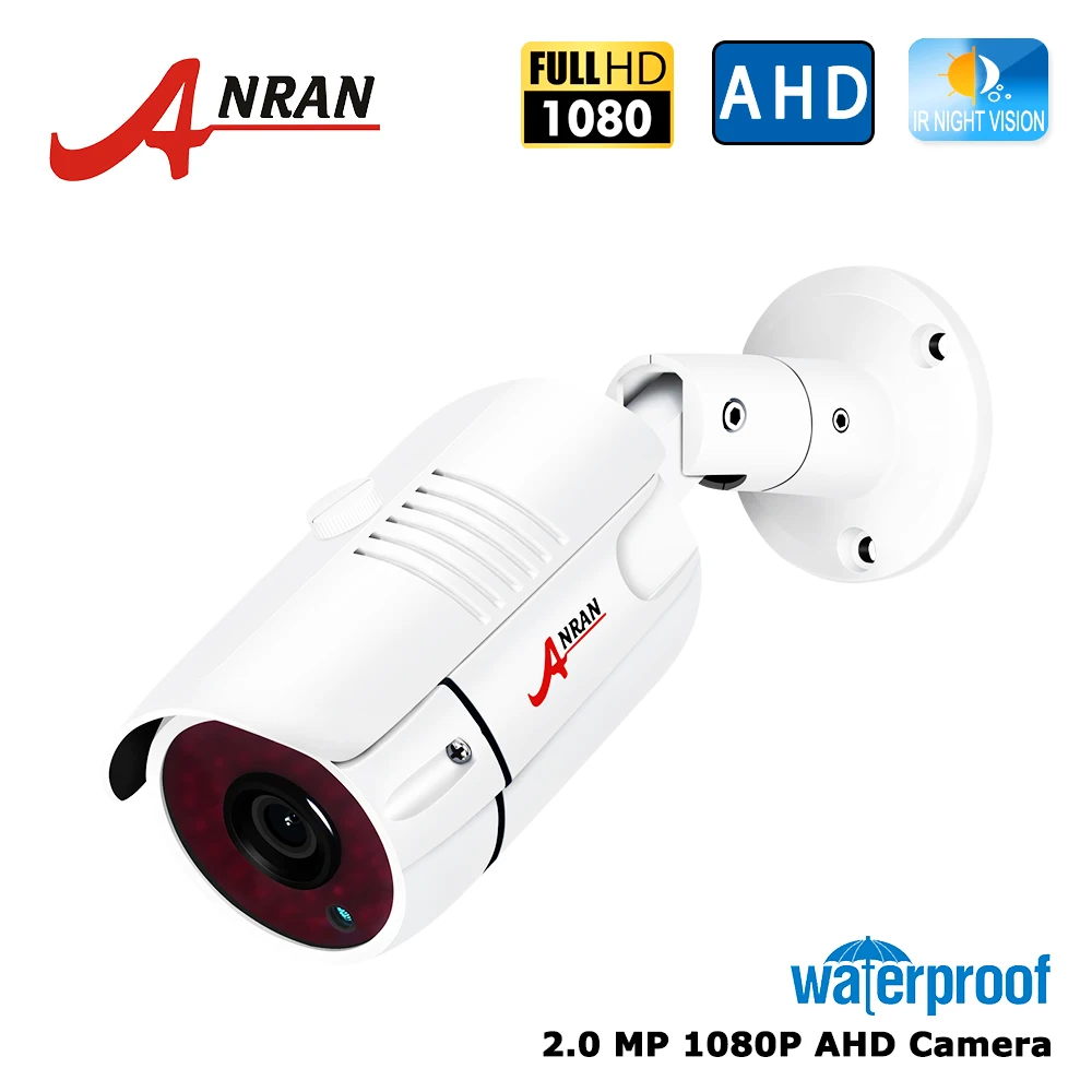 ANRAN AHD 2.0MP 1080P аналоговая камера системы безопасности HD IR-CUT 36 ИК-светодиодов ночного видения наружная Водонепроницаемая камера