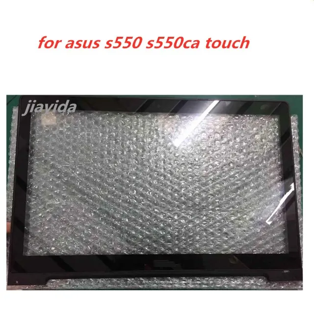 15,6 дюймов Передняя сенсорная панель сенсорного экрана, внешнее стекло, дигитайзер с рамкой, запасные части для Asus VivoBook S550 S550C S550CA