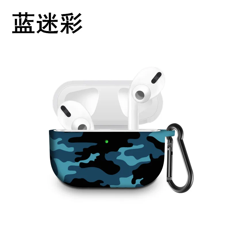 Камуфляжный силиконовый чехол для Apple Airpods Pro TWS беспроводные bluetooth наушники